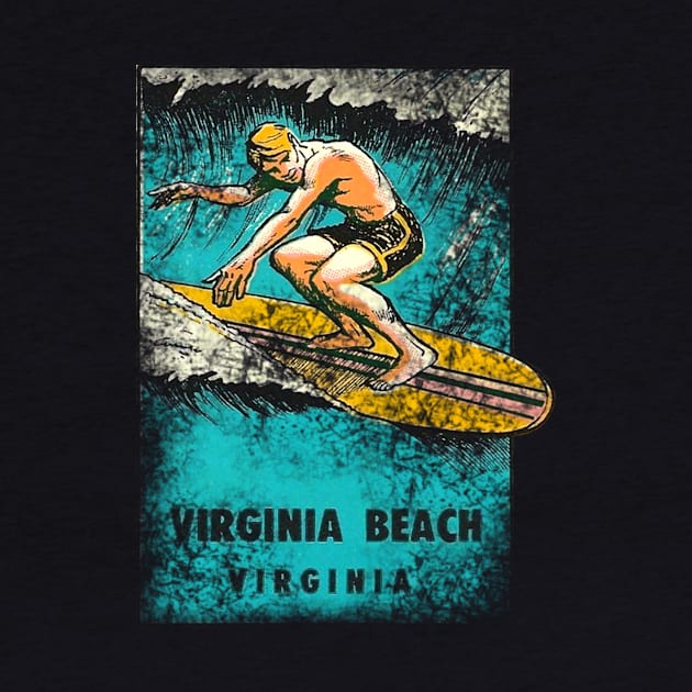 Virginia Beach Vintage Surfing by Hilda74